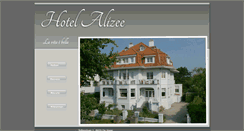 Desktop Screenshot of hotelalizee.be