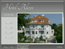 Tablet Screenshot of hotelalizee.be